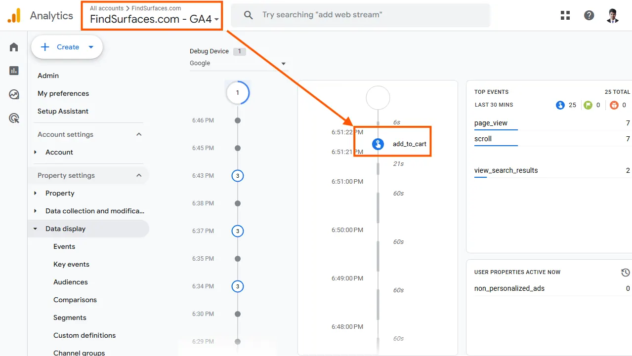 Add to cart debug